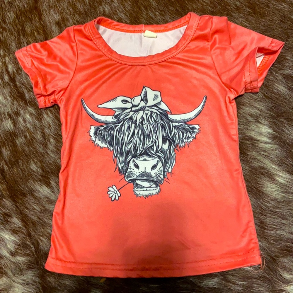 Infant Highlander cow shirt